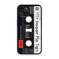 Shockproof TPU Cover for iPhone 15 Featuring 1984 Summer Mix Tape Design from OUTERCASE - SLIMFEND Protective Comfort Grip