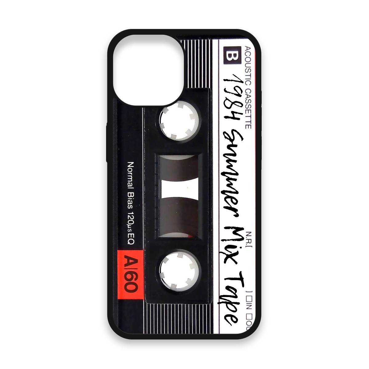 Shockproof TPU Cover for iPhone 15 Featuring 1984 Summer Mix Tape Design from OUTERCASE - SLIMFEND Protective Comfort Grip