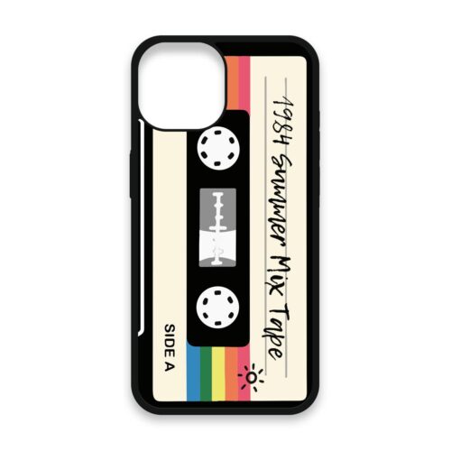 Shockproof TPU Cover for iPhone 15 Featuring 1984 Summer Mix Tape Graphic Design from OUTERCASE - SLIMFEND Protective Comfort Grip