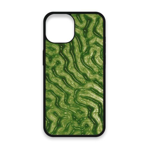 Shockproof TPU Cover for iPhone 15 Featuring Alien Brain Design from OUTERCASE - SLIMFEND Protective Comfort Grip