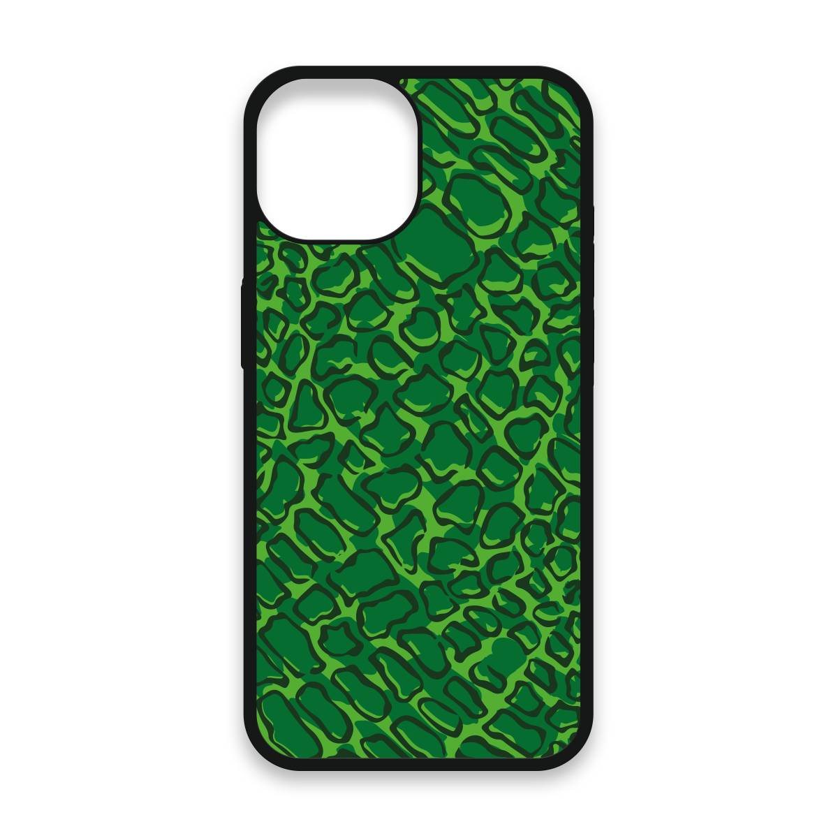 Shockproof TPU Cover for iPhone 15 Featuring Alien Print in Silurian Green Design from OUTERCASE - SLIMFEND Protective Comfort Grip