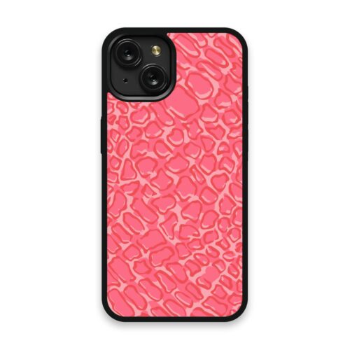 Shockproof TPU Cover for iPhone 15 Featuring Alien Print in Watermelon From Mars Design from OUTERCASE - SLIMFEND Protective Comfort Grip