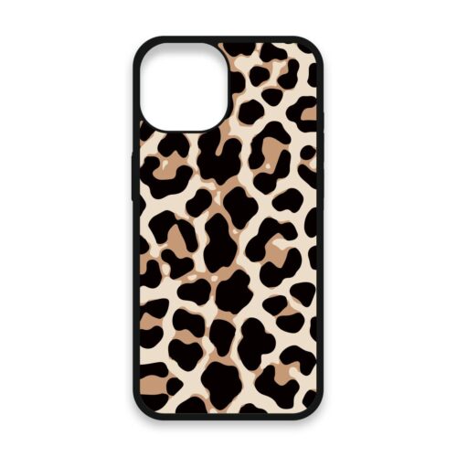 Shockproof TPU Cover for iPhone 15 Featuring Cheetah Print in Natural Design from OUTERCASE - SLIMFEND Protective Comfort Grip