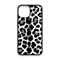 Shockproof TPU Cover for iPhone 15 Featuring Cheetah Print in Black and White Design from OUTERCASE - SLIMFEND Protective Comfort Grip 2 Shockproof TPU Cover for iPhone 15 Featuring Cheetah Print in Black and White Design from OUTERCASE - SLIMFEND Protective Comfort Grip