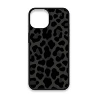 Shockproof TPU Cover for iPhone 15 Featuring Cheetah Print in Panther Black Design from OUTERCASE - SLIMFEND Protective Comfort Grip 2 Shockproof TPU Cover for iPhone 15 Featuring Cheetah Print in Panther Black Design from OUTERCASE - SLIMFEND Protective Comfort Grip