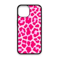 Shockproof TPU Cover for iPhone 15 Featuring Cheetah Print in Blazing Pink Design from OUTERCASE - SLIMFEND Protective Comfort Grip 2 Shockproof TPU Cover for iPhone 15 Featuring Cheetah Print in Blazing Pink Design from OUTERCASE - SLIMFEND Protective Comfort Grip