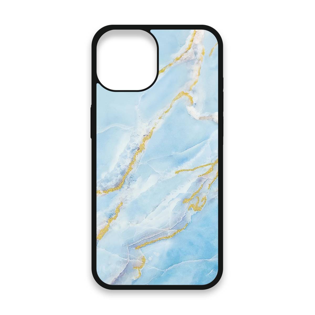 Shockproof TPU Cover for iPhone 15 Featuring Icelandic Blue Marble Design from OUTERCASE - SLIMFEND Protective Comfort Grip