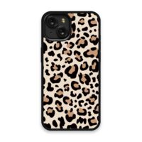 Shockproof TPU Cover for iPhone 15 Featuring Leopard Print in Natural Design from OUTERCASE - SLIMFEND Protective Comfort Grip