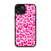 Shockproof TPU Cover for iPhone 15 Featuring Leopard Print in Blazing Pink Design from OUTERCASE - SLIMFEND Protective Comfort Grip 1 Shockproof TPU Cover for iPhone 15 Featuring Leopard Print in Blazing Pink Design from OUTERCASE - SLIMFEND Protective Comfort Grip