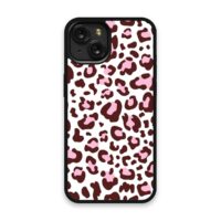 Shockproof TPU Cover for iPhone 15 Featuring Leopard Print in Chocolate Pink Design from OUTERCASE - SLIMFEND Protective Comfort Grip 1 Shockproof TPU Cover for iPhone 15 Featuring Leopard Print in Chocolate Pink Design from OUTERCASE - SLIMFEND Protective Comfort Grip