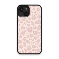 Shockproof TPU Cover for iPhone 15 Featuring Leopard Print in Pink at Dusk Design from OUTERCASE - SLIMFEND Protective Comfort Grip 1 Shockproof TPU Cover for iPhone 15 Featuring Leopard Print in Pink at Dusk Design from OUTERCASE - SLIMFEND Protective Comfort Grip