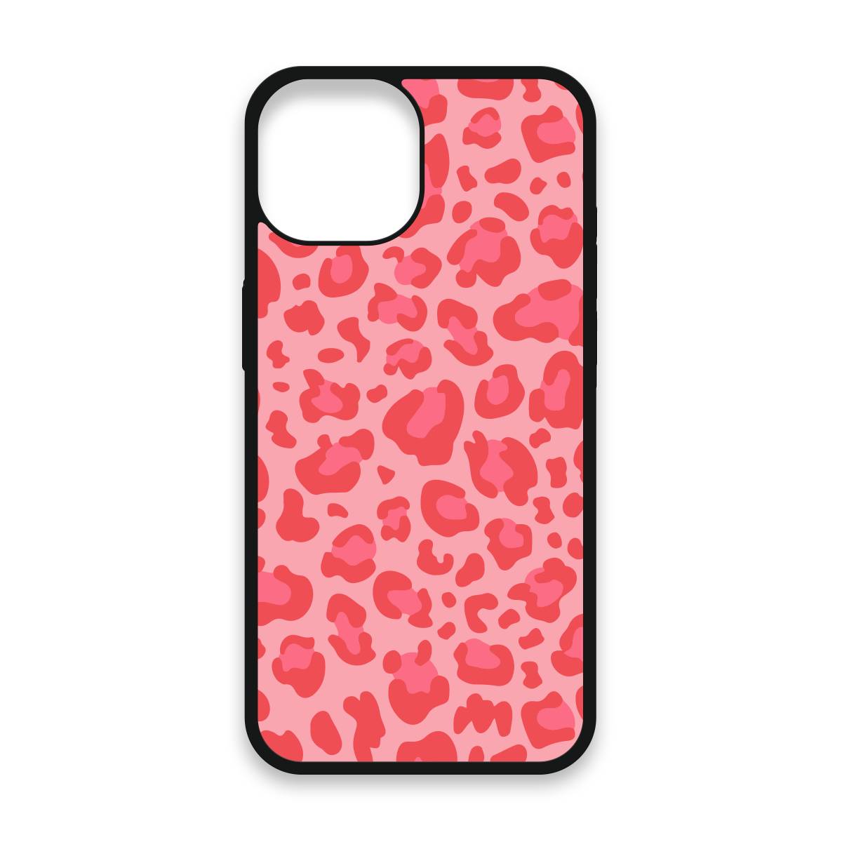 Shockproof TPU Cover for iPhone 15 Featuring Leopard Print in Watermelon Design from OUTERCASE - SLIMFEND Protective Comfort Grip
